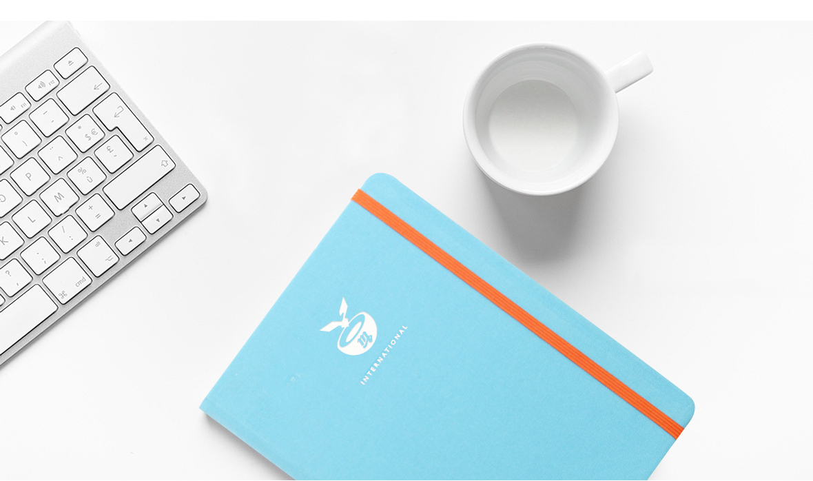 Our self-developed brand symbol, cup with wings