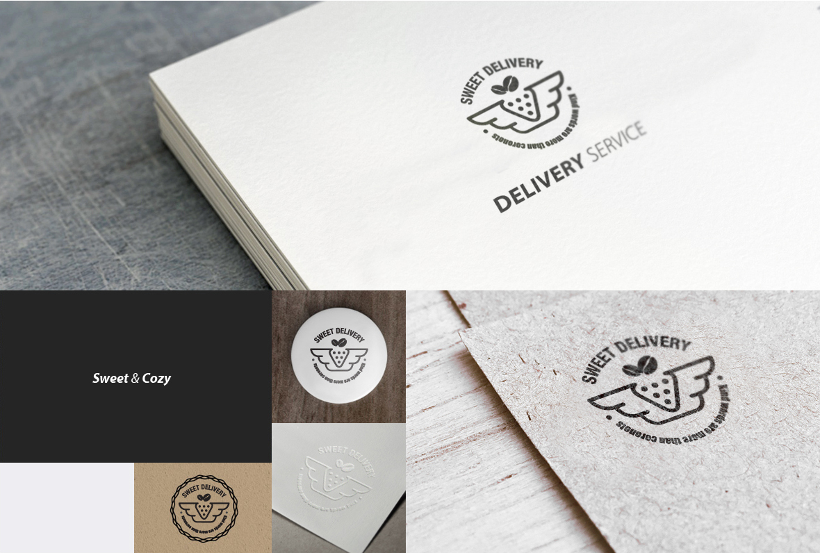 Original Winged Strawberry Identity Design by JUST BRAND Agency - Premium Brand Motif Application