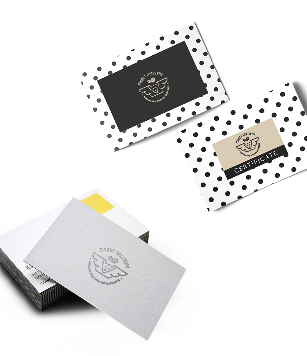 Original Winged Strawberry Identity Design by JUST BRAND Agency - Conceptual Brand Identity System