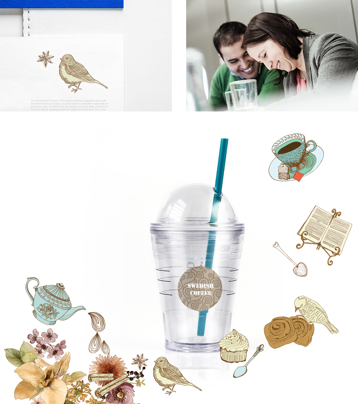 Brand Visual Identity, Nordic style illustration