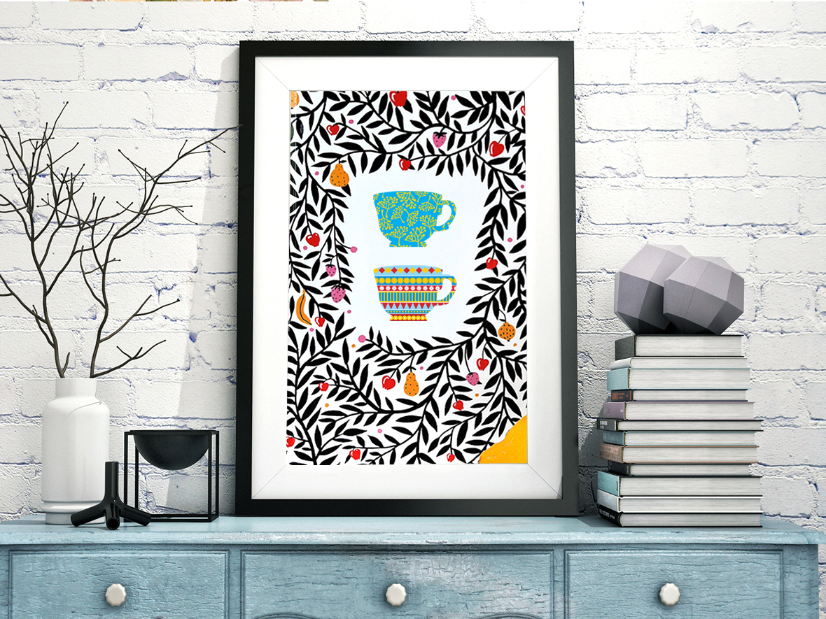 Brand Visual Identity, Nordic style illustration
