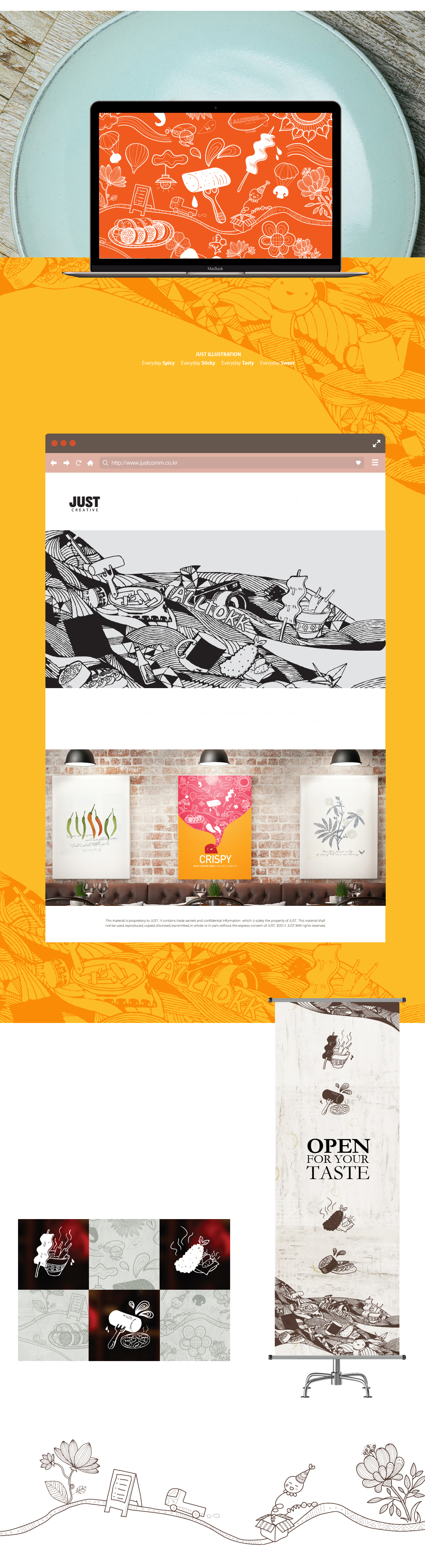 Our self-developed Brand Graphic Motif in a line art
